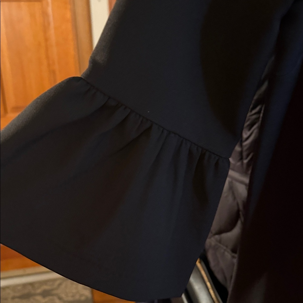 Goodnight Macaroon Black Ruffle Sleeve Dress Size M - Picture 4 of 6